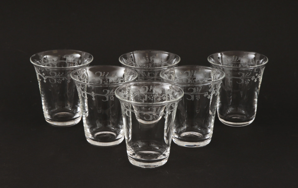 Selterglas 6st, "Enhörna", IKEA:s 1700-tals serie