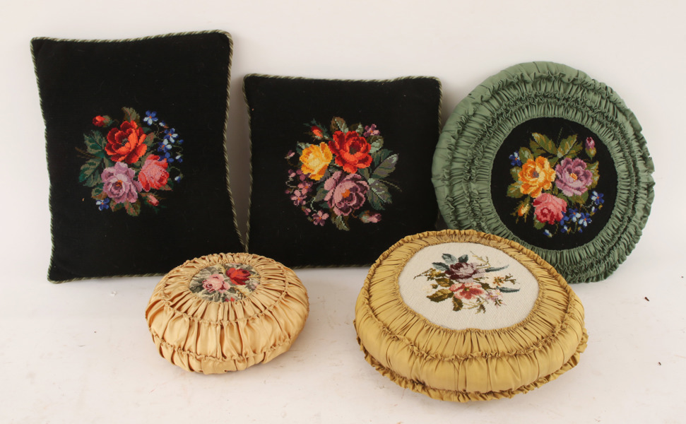 Broderade kuddar 5st