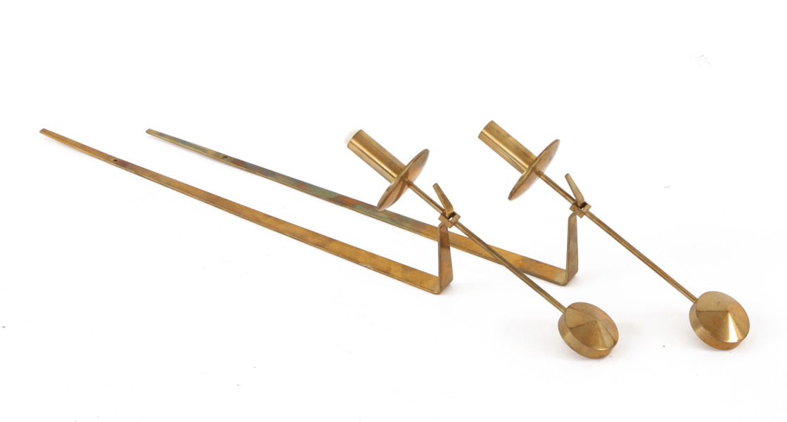 Väggljusstakar ett par, "Pendel", Pierre Forsell för Skultuna