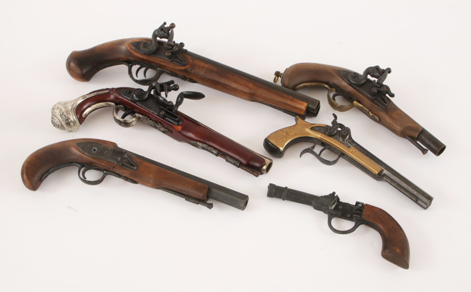 Dekorationspistoler 6st, 1900-talets andra hälft