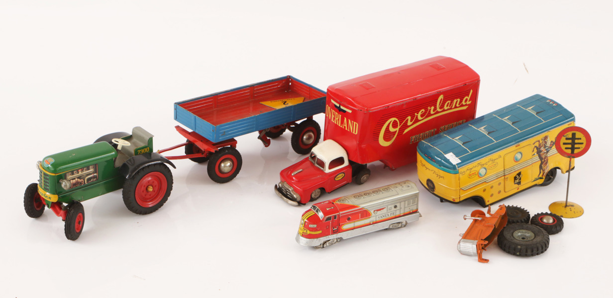 Parti leksaker, mestadels Japan