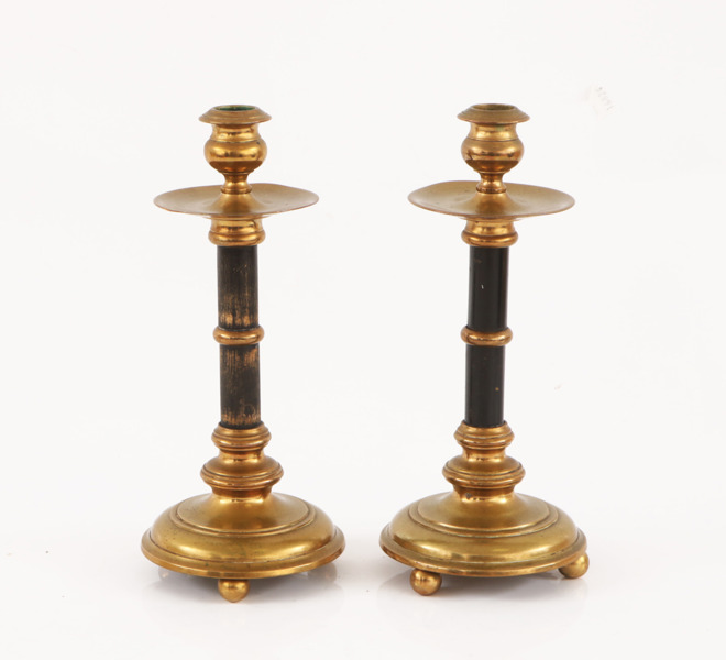 Ljusstakar ett par, Skultuna, no.63, omkring år 1900