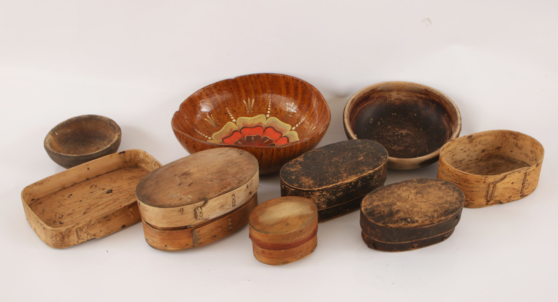 Allmoge 9 delar, bl.a. med datering 1850