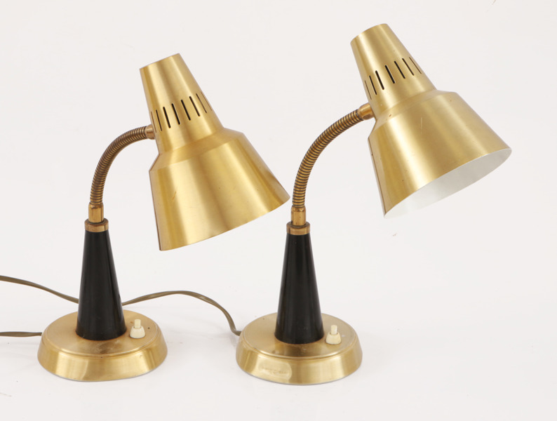 Bordslampor ett par, Gemi, 1900-talets andra hälft