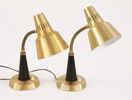 Bordslampor ett par, Gemi, 1900-talets andra hälft
