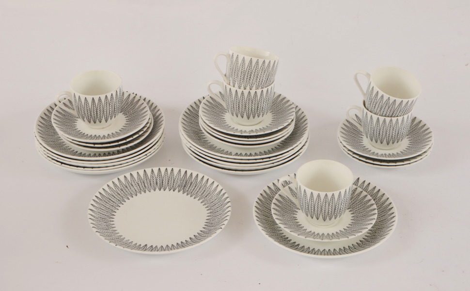 Kaffeservis, "Salix", Stig Lindberg för Gustavsberg