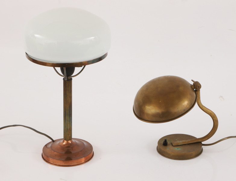 Bordslampor 2st, 1900-talets första hälft