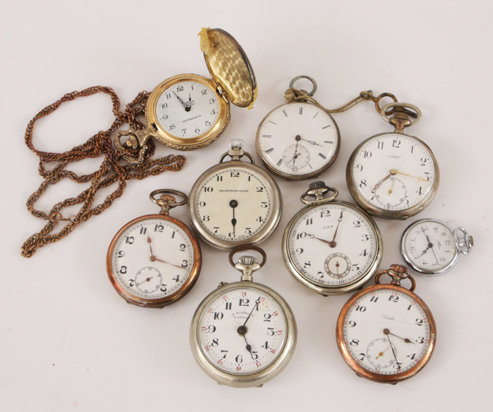 Fickur 9st, bl.a. i silver