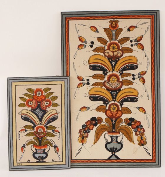 Textila handtryck 2st, efter Hjelt Per Persson