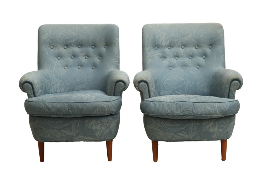 Fåtöljer ett par, Carl Malmsten för O.H.Sjögren, 1900-talets andra hälft