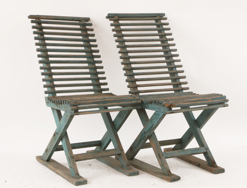 Trädgårdsstolar ett par, 1900-talets första hälft