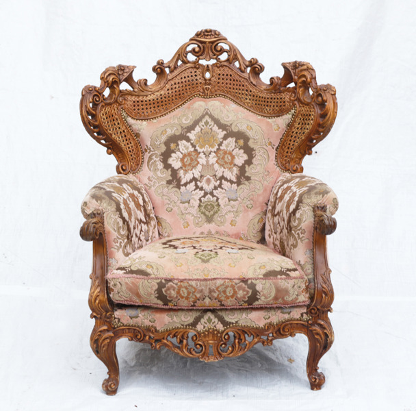 Fåtölj, rokokostil, 1900-tal