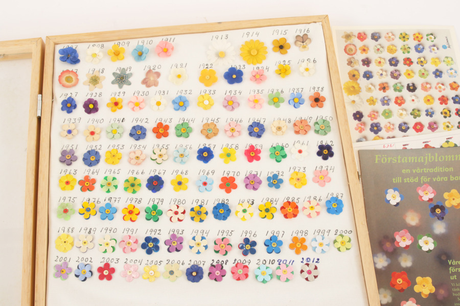 Samling majblommor, bl.a. 1907