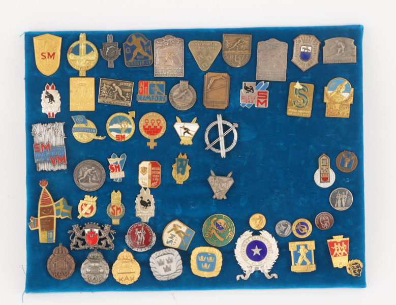 Parti pins och märken, bl.a. rörande idrott