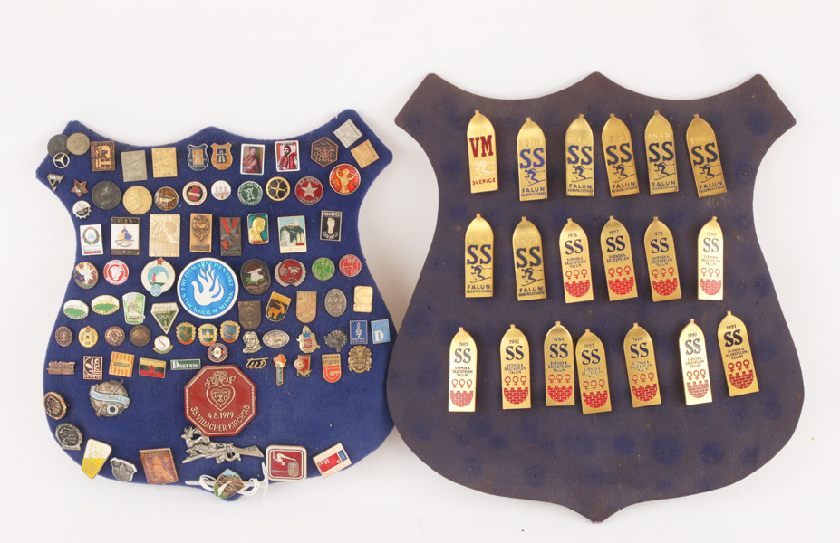 Medaljsköldar med märken 2st