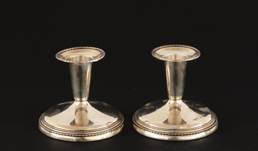 Ljusstakar ett par, silver, GAB