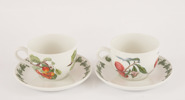Frukostkoppar med fat 2st, "Pomono", Portmeiron, England