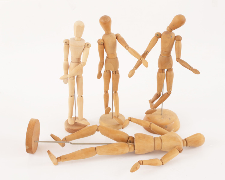 Modelldockor 4st, 1900-tal