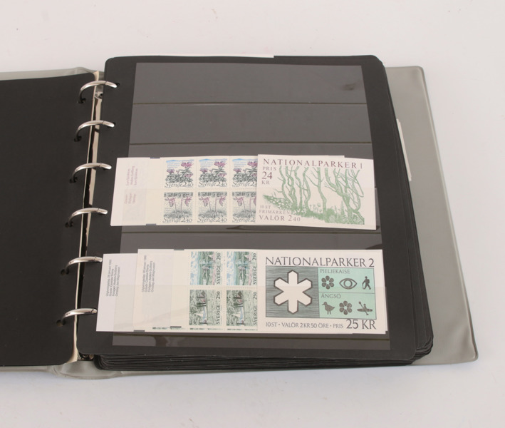 Album med postfriska frimärken, Sverige