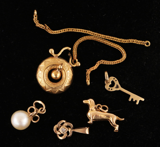 Smycken 7 delar, 18k