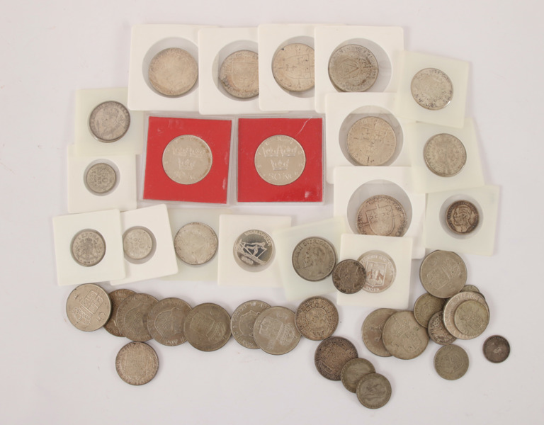 Parti silver- och värdemynt, Sverige