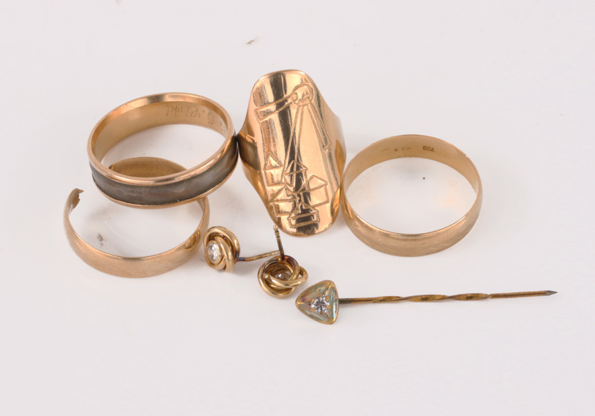 Smycken 7 delar, 18k