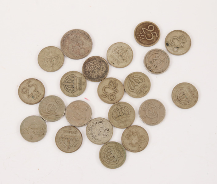 Parti svenska silvermynt