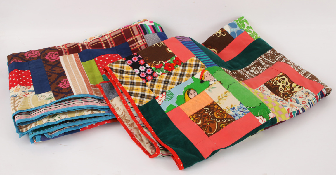 Överkast 2st, lappteknik