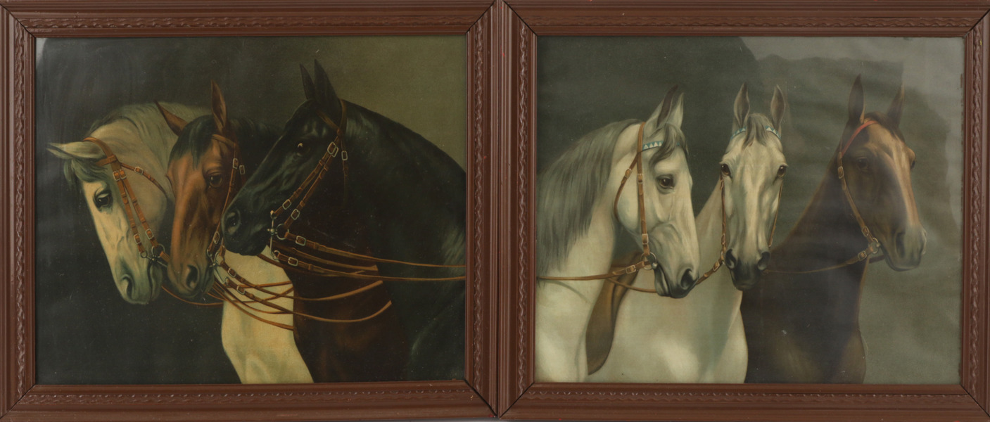 Oljetryck ett par, 1900-talets början