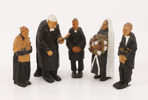 Figurgrupp i 5 delar, efter Axel Petersson "Döderhultarn"