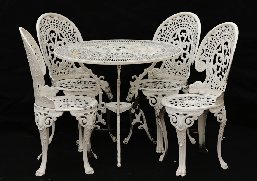 Cafémöbel 5 delar, 1900-talets slut