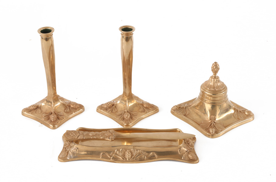 Skrivbordsställ 4 delar, Hjalmar Norrström för Skultuna