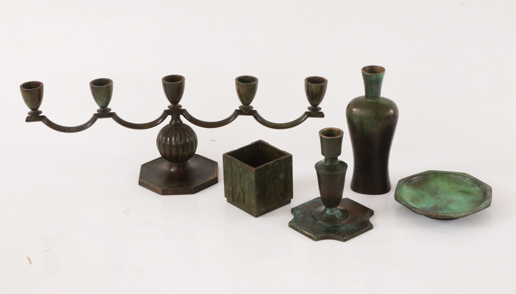 Brons 5 delar, mestadels GAB, Stockholm