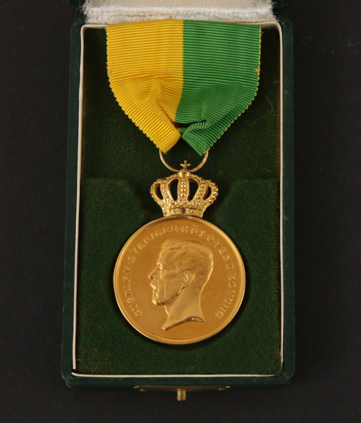 Guldmedalj, Kungliga Patriotiska Sällskapet, Gustaf V