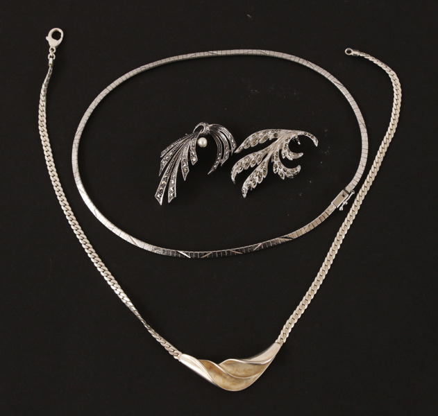 Silversmycken 4 delar, bl.a. sterling