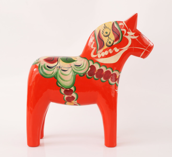 Dalahäst, Nils Olsson, Nusnäs, daterad 1981