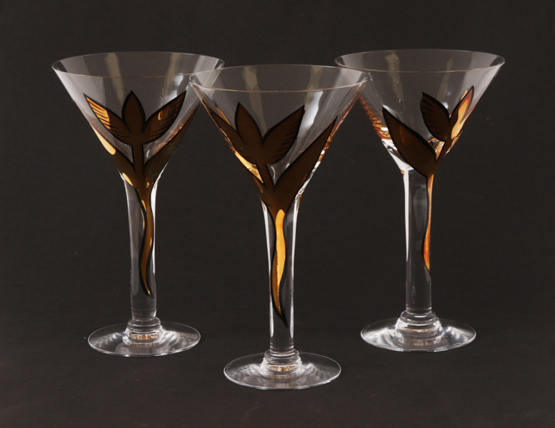 Martiniglas 3st, Ulrica Hydman Vallien för Kosta Boda