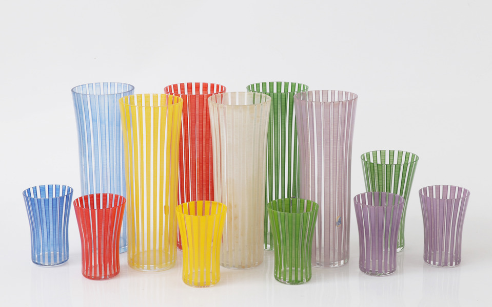 Glas 13 delar, "Strikt", Bengt Orup för Johansfors