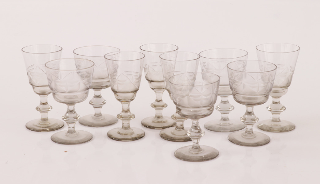 Glasservisdelar, Gerda Strömberg för Eda Glasbruk, 1900-talets första hälft