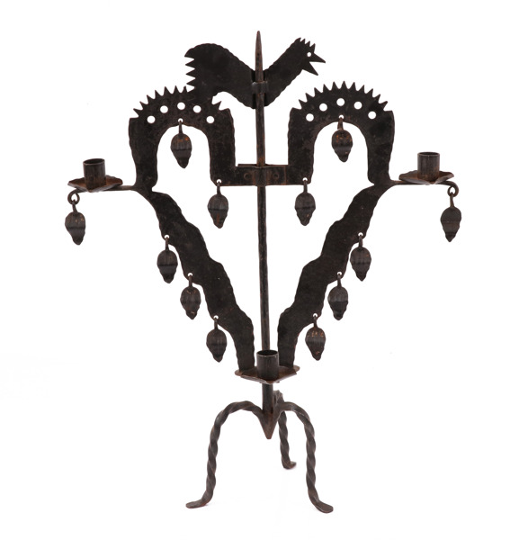 Kandelaber, så kallad "Tuppljusstake"