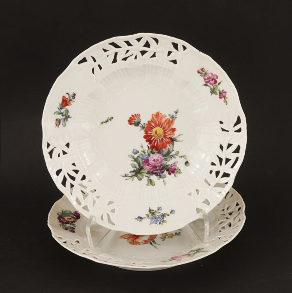 Tallrikar ett par, Royal Copenhagen, 1800-tal