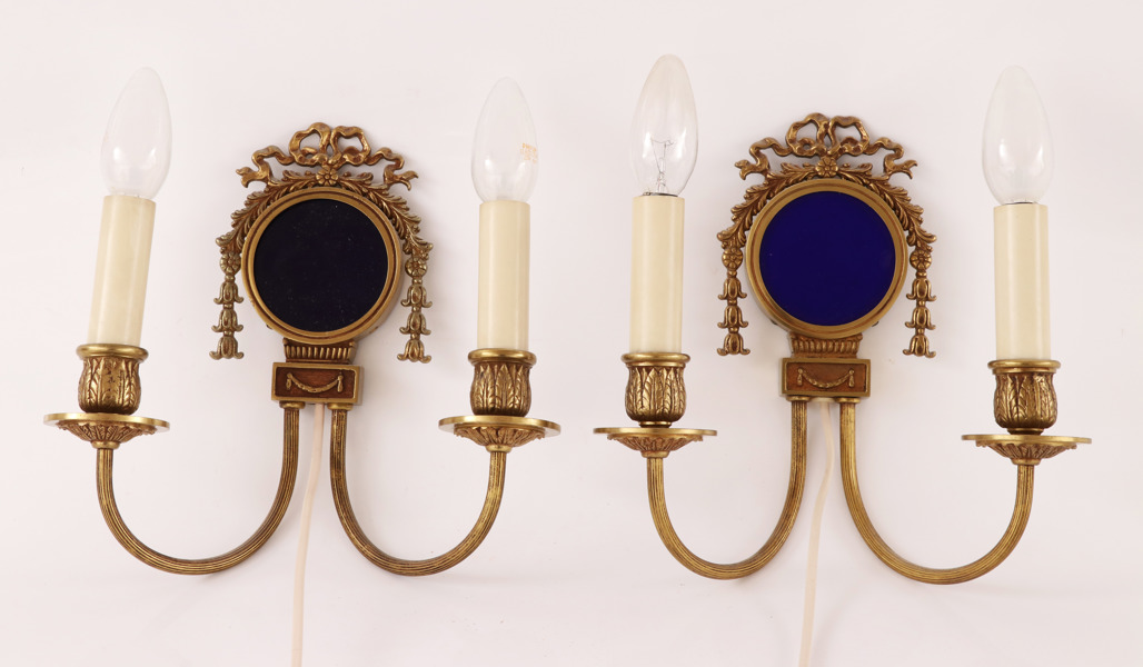 Vägglampetter ett par, Einar Bäckström, omkring 1900-talets mitt