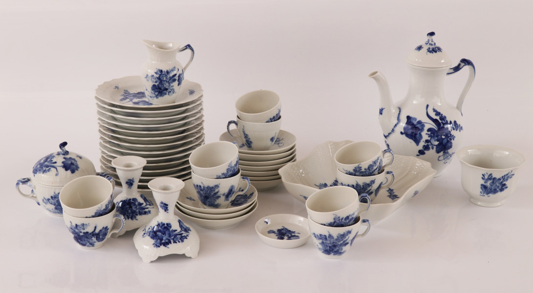Kaffeservis, "Blå blomster", Royal Copenhagen