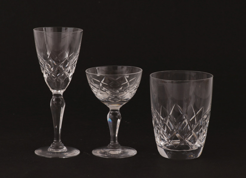 Glasservisdelar, "Carolina", Gunnar Cyrén för Orrefors