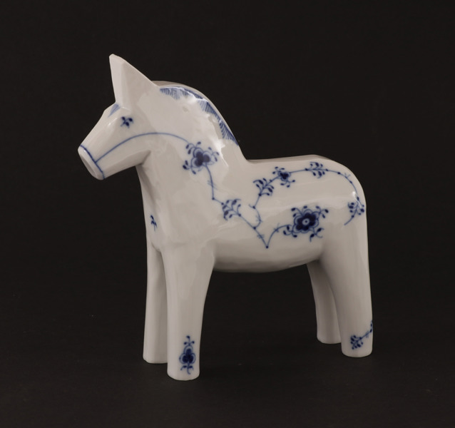 Dalahäst, "Musselmalet", Royal Copenhagen, Danmark