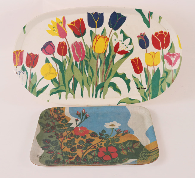 Serveringsbrickor 2st, Josef Frank för firma Svenskt Tenn