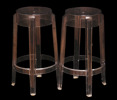 Barstolar ett par, "Charles Ghost", Philippe Starck för Kartell
