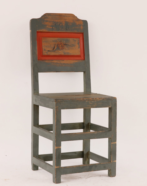 Stol, allmoge, Järvsö, 1800-tal