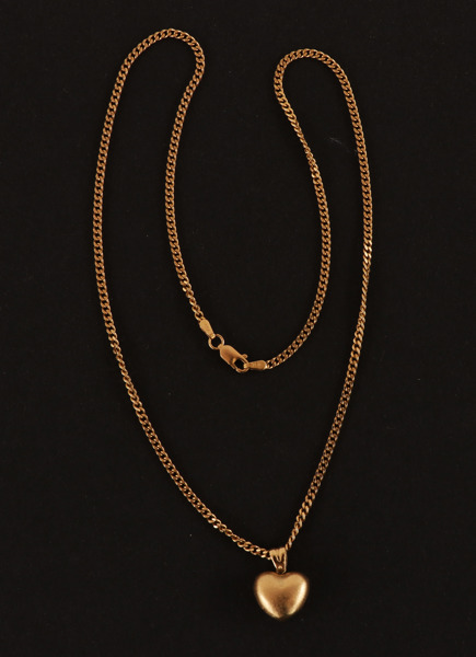 Halsband med hänge, 18k