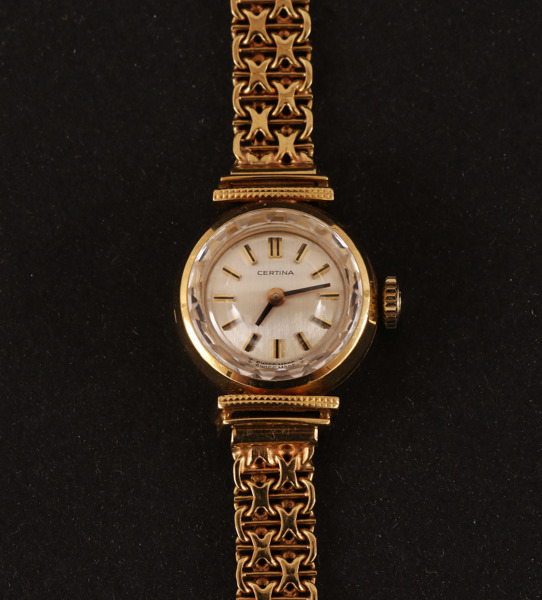 Damarmbandsur i 18k, Certina